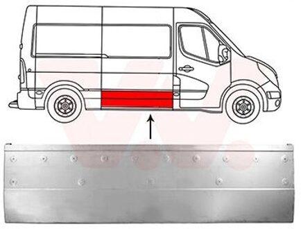 Nissan Buitenplaat Zijlaaddeur 4388174
