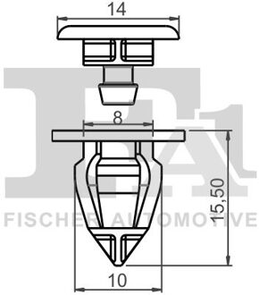 Nissan Clip, sier- /beschermingslijst 22400105