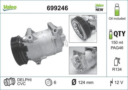 Nissan Compressor, airconditioning 699246