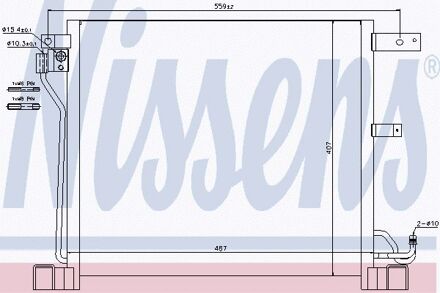 Nissan Condensator, airconditioning 940338