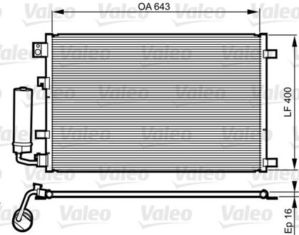Nissan Condensor, airconditioning 814008
