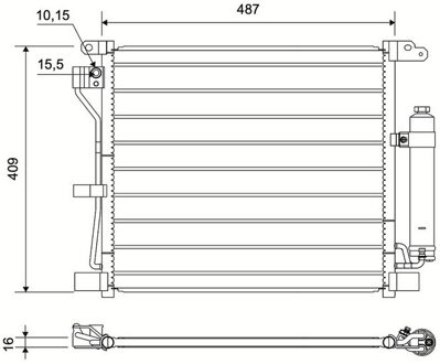 Nissan Condensor, airconditioning 822579