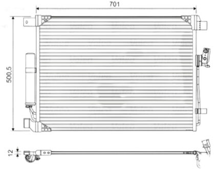 Nissan Condensor, airconditioning 822605