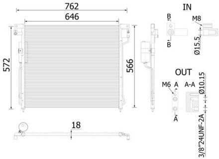 Nissan Condensor, airconditioning AC138000S