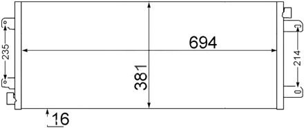 Nissan Condensor, airconditioning AC527000S