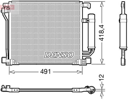 Nissan Condensor, airconditioning DCN46025