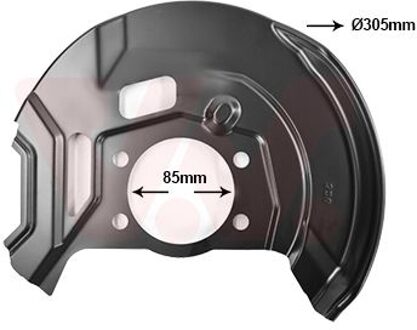 Nissan Dekplaat, remschijf 3391372