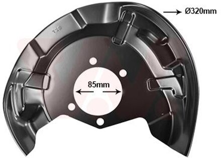 Nissan Dekplaat, remschijf 3391373