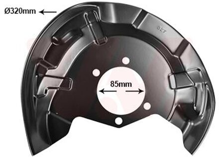 Nissan Dekplaat, remschijf 3391374