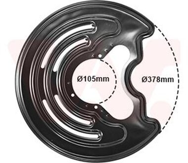 Nissan Dekplaat, remschijf 3794373