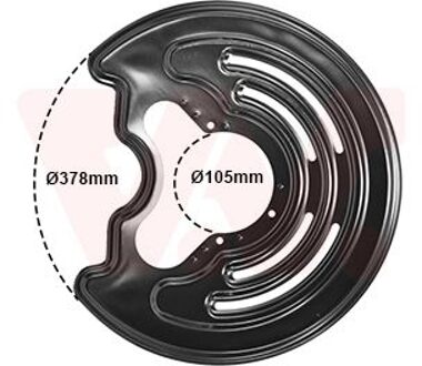 Nissan Dekplaat, remschijf 3794374