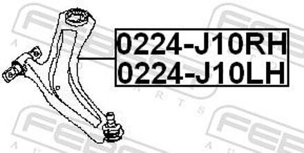 Nissan Draagarm, wielophanging 0224J10RH