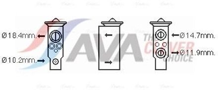 Nissan Expansieventiel, airconditioning DN1389