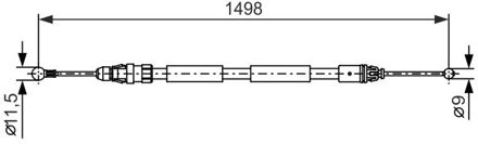 Nissan Handremkabel BC1271