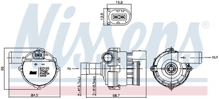 Nissan Hulpwaterpomp (koelwatercircuit) 832169