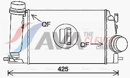 Nissan Intercooler, inlaatluchtkoeler DN4442