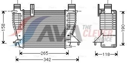 Nissan Intercooler, inlaatluchtkoeler DNA4356