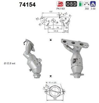 Nissan Katalysator 74154
