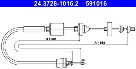 Nissan Koppelingkabel 24372810162