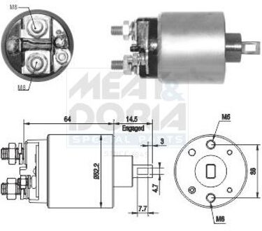 Nissan Magneetschakelaar, startmotor 46274