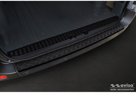 Nissan Matzwart Aluminium Achterbumperprotector passend voor Opel Movano / Renault Master II / Nissan NV400 AV240234