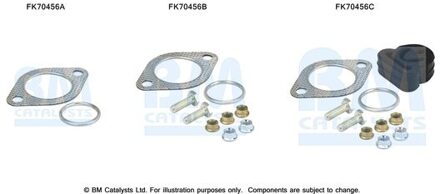 Nissan Montageset, uitlaatpijp FK70456
