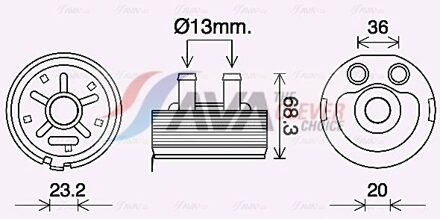 Nissan Oliekoeler, motorolie DN3443