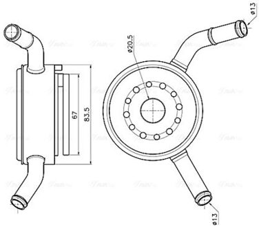 Nissan Oliekoeler, motorolie DN3490