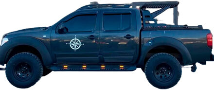 Nissan Oneway Set spatbordverbreders (Fender Flares) passend voor Nissan Navara D40 2005-2010 - Matzwart OWFF02021