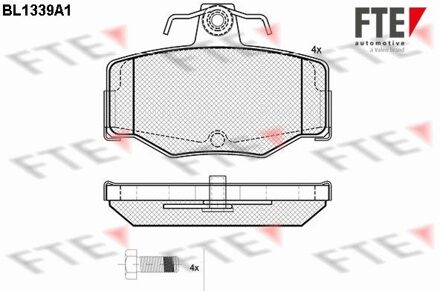 Nissan Remblokken set BL1339A1
