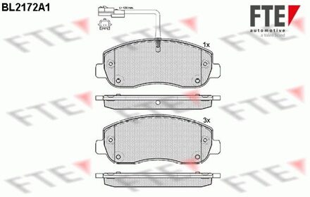 Nissan Remblokken set BL2172A1