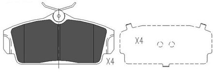 Nissan Remblokken set KBP6509