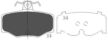 Nissan Remblokken set KBP6511
