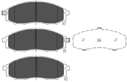 Nissan Remblokken set KBP6518