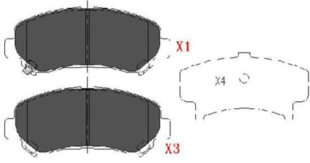 Nissan Remblokken set KBP6519