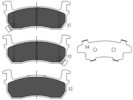 Nissan Remblokken set KBP6530