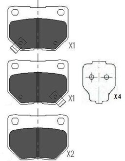 Nissan Remblokken set KBP6545