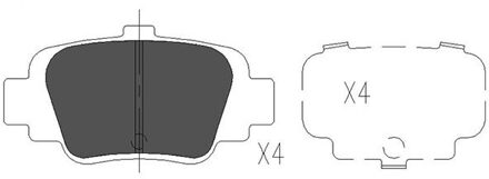 Nissan Remblokken set KBP6547