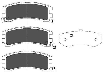 Nissan Remblokken set KBP6549