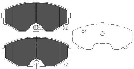 Nissan Remblokken set KBP6553