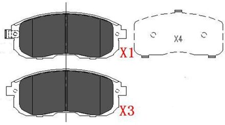 Nissan Remblokken set KBP6557