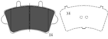 Nissan Remblokken set KBP6563