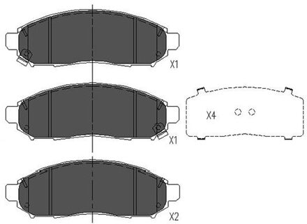 Nissan Remblokken set KBP6574