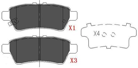 Nissan Remblokken set KBP6575