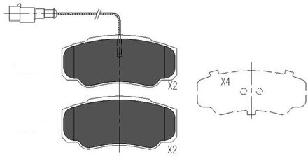 Nissan Remblokken set KBP6585