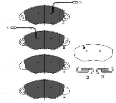 Nissan Remblokken set KBP6586