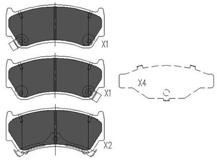 Nissan Remblokken set KBP6587