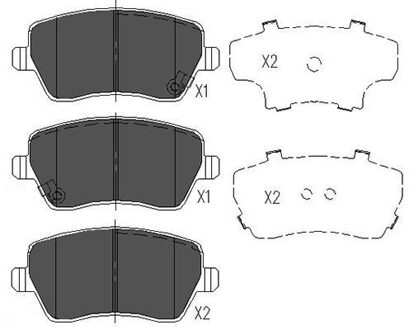 Nissan Remblokken set KBP8522
