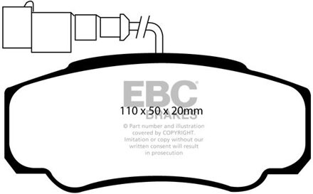 Nissan Remblokkenset EBC Ultimax2 DP1957 DP1957