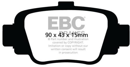 Nissan Remblokkenset EBC Ultimax2 DP998 DP998